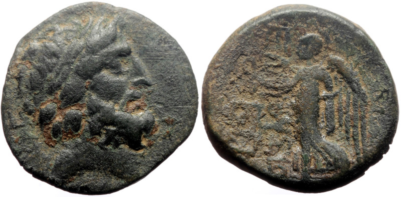 Cilicia, Elaiussa-Sebaste AE (Bronze, 6.43g, 21mm) ca 1st century BC. 
Obv: Laur...