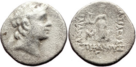 Kings of Cappadocia, Ariarathes VI Epiphanes Philopator (130-115/114 BC) AR Drachm (Silver, 3.71g, 18mm) Dated regnal year S/6
Obv: Diademed head r., ...
