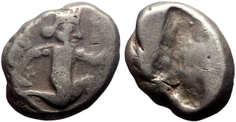 Persia, Achaemenid Empire, Sardes AR Siglos (Silver, 5.55g, 15 mm) Time of Artax...