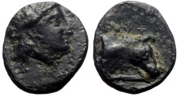 Unidentified Greek AE (Bronze, 0.60g, 9mm)