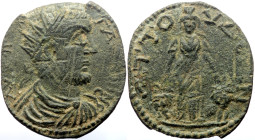 Caria, Attuda AE (Bronze, 11.39g, 31mm) Gallienus (sole reign, 260-268) 
Obv: ΑΥ ΚΑΙ ΠΟ ΛΙ ΓΑΛΛΙΗΝΟϹ; radiate, draped and cuirassed bust of Gallienus,...