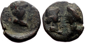 *Unknown to RPC, It seems the specimen is unknown to standard refernces*
Mysia, Kyzikos AE (Bronze, 1.69g, 14mm) Britannicus, with Octavia and Antonia...