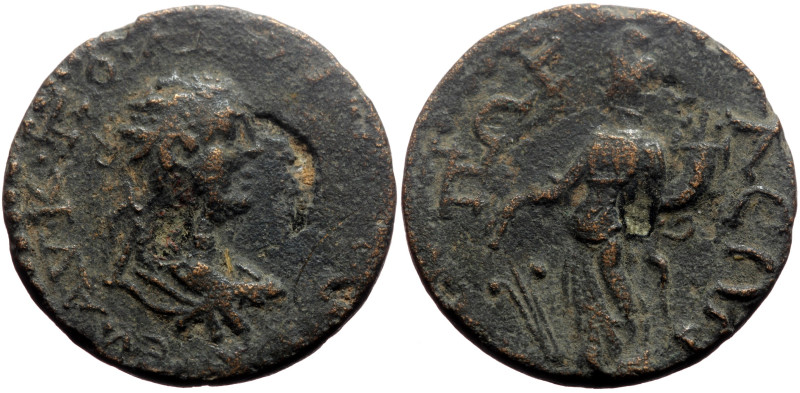 Pisidia, Pogla AE (Bronze, 9.61g, 25mm) Valerian (253-260) 
Obv: ΑΥ Κ ΠΟ ΛΙ ΟΥΑΛ...