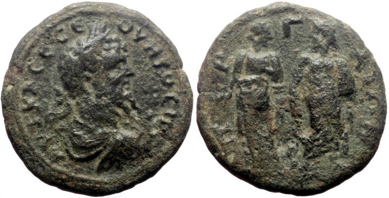 Pamphylia, Perge AE (Bronze, 8.75g, 25mm) Septimius Severus (193-217)