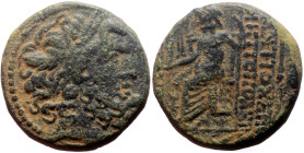 Syria, Antioch AE (Bronze, 7.96g, 19mm) Roman Republic Issue: uncertain
Obv: laureate head of Zeus, right
Rev: ΑΝΤΙΟΧΕΩΝ ΜΗΤΡΟΠΟΛΕΩΣ (to r., downwards...
