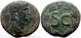 Syria, Antioch AE (Bronze, 15.90g, 26mm) Claudius (41-54) 
Obv: IM·TI·CLA·CAE AV·GER; laureate head of Claudius, right
Rev: S C; inscription within a ...