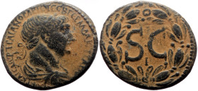 *Just 1 specimen known to RPC*
Syria, Antioch AE (Bronze, 13.01g, 27mm) Trajan (98-117) Issue: 116/17
Obv: ΑΥΤΟΚΡ ΚΑΙϹ ΝΕΡ ΤΡΑΙΑΝΟϹ ΑΡΙϹΤ ϹΕΒ ΓΕΡΜ ΔΑΚ...