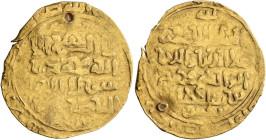 Islamic, Persia (Post-Seljuk), Khwarizm Shahs, 'Ala al-Din Muhammad II (AH 596-617 / AD 1200-1220) AV Dinar (Gold, 2.77g, 24mm) illegible mint and dat...
