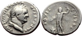 Vespasian (69-79) AR Denarius (Silver, 3.30g, 19mm) Rome, 76 
Obv: IMP CAESAR - VESPASIANVS AVG Head laureate right. 
Rev: IOVIS - CVSTOS Jupiter stan...