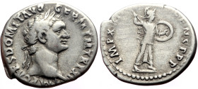 Domitian (81-96) AR Denarius (Silver, 3.30g, 18mm) Rome, 92-93. 
Obv: IMP CAES DOMIT AVG GERM PM TR P XII, laureate bust right 
Rev: IMP XXII COS XVI ...