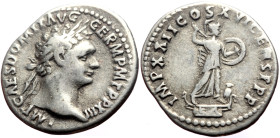 Domitian (81-96) AR Denarius (Silver, 3.28g, 20mm) Rome, 95. 
Obv; IMP CAES DOMIT AVG GERM P M TR P XIIII, laureate head right 
Rev: IMP XXII COS XVII...