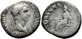 Nerva (96-98) AR Denarius (Silver, 3.17g, 16mm) Rome, 97
Obv: IMP NERVA CAES AVG P M TR P COS III P P, Laureate head r. 
Rev: FORTVNA – P R, Fortuna s...