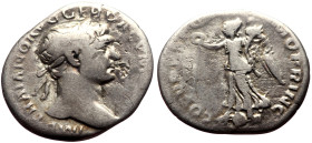 *Just 1 specimen recorded by acsearch with this bust type*
Trajan (98-117) AR Denarius (Silver, 2.56g, 19mm) Rome 
Obv: IMP TRAIANO AVG GER DAC PMTRP,...