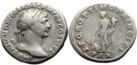 *Just 6 specimens known to OCRE, 3 specimens recorded in Reka Devnia Hoard, never recorded by acsearch*
Trajan (98-117) AR Denarius (Silver, 3.15g, 19...