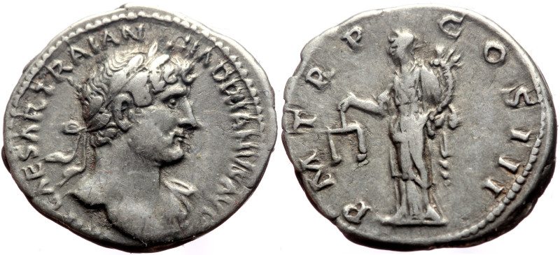 Hadrian (117-138) AR Denarius (Silver, 3.23g, 19mm) Rome, 119. 
Obv: IMP CAESAR ...