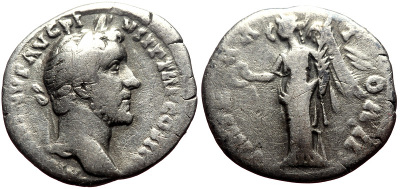 Antoninus Pius (138-161) AR Denarius (Silver, 2.63g, 18mm) Rome, 143-144 
Obv: A...