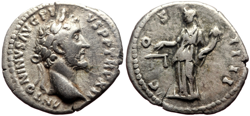 Antoninus Pius (138-161) AR Denarius (Silver, 2.98g, 19mm) Rome, 148-149. 
Obv: ...