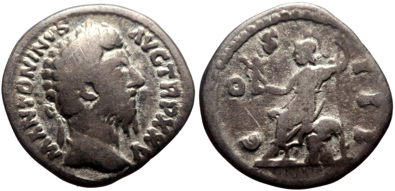 Marcus Aurelius (161-180) AR Denarius (Silver, 3.40g, 18mm) Rome, 170-171. 
Obv:...