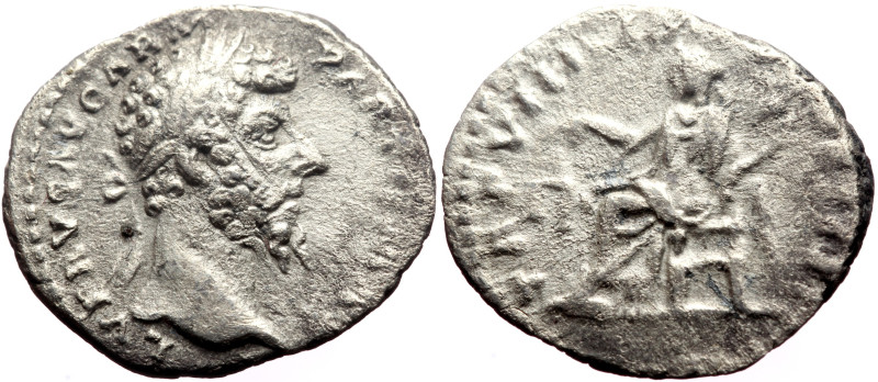 Lucius Verus (161-169) AR Denarius (Silver, 2.58g, 19mm) Rome, 168. 
Obv: L VERV...