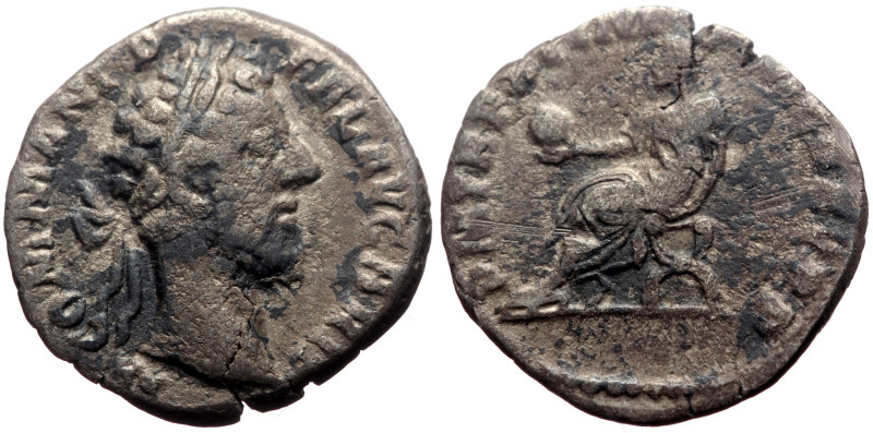 Commodus (180-192) AR Denarius (Silver, 2.10g, 17mm) Rome 
Obv: M COMM ANT P FEL...