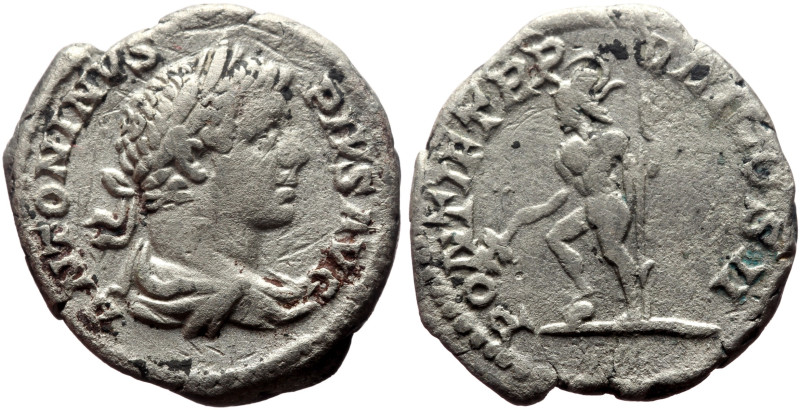 Caracalla (198-217) AR Denarius (Silver, 3.51g, 18mm) Rome.
Obv: ANTONINVS PIVS ...