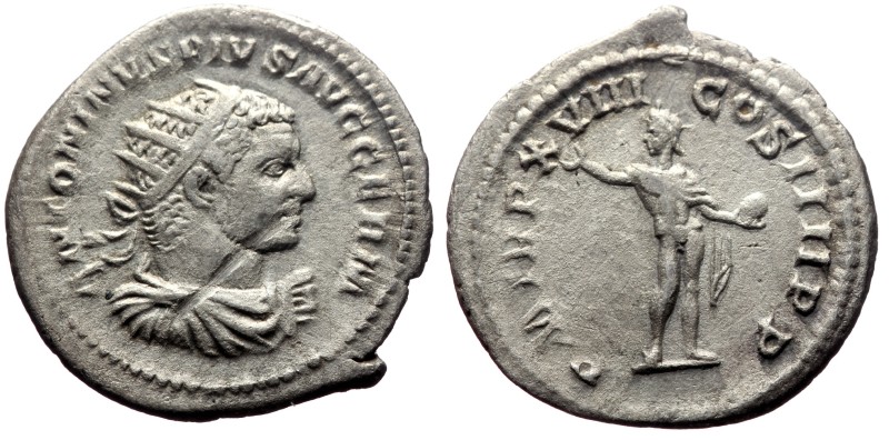 Caracalla (198-217) AR Antoninianus (Silver,4.06g, 24mm) Rome, 215 A
Obv: ANTON...