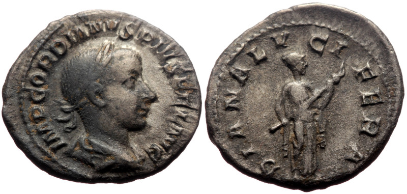 Gordian III (238-244) AR Denarius (Silver, 3,46g, 20mm) Rome, 241. 
Obv: IMP GOR...