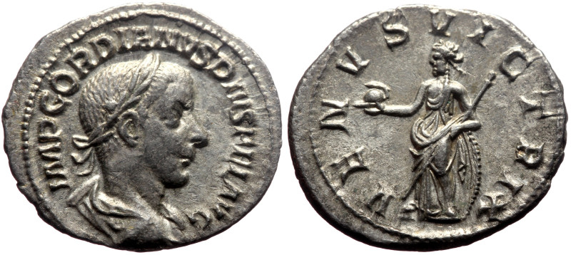 Gordian III (238-244) AR Denarius (Silver, 2.99g, 20mm) Rome, 238-244. 
Obv: IMP...