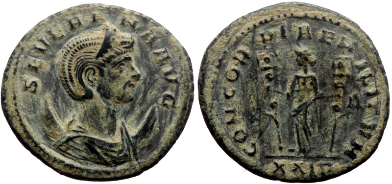 Severina (wife of Aurelian) AE/BI Antoninianus (Bronze, 3.84g, 23mm) Siscia, 270...