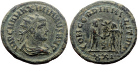 Maximian Herculius (285 - 310) AE (Bronze, 4.18g, 22mm) Cyzicus, 293-295. 
Obv: IMP C M A MAXIMIANVS AVG, radiate, draped and cuirassed bust to right ...