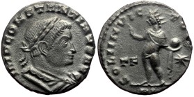 Constantine I the Great (306-337) AR/Bl Follis (billon, 2.87g, 18mm) 313-314 Lugdunum Constantine I the Great (306-337) AR/Bl Follis (billon, 2.87g, 1...