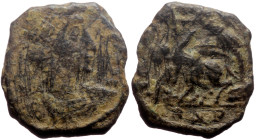 Constantius II (337-361) AE (Bronze, 2.64g, 15mm) 
Obv: D N CONSTAN-TIVS P F AVG, Bust of Constantius II, pearl-diademed, draped, cuirassed, right
Rev...