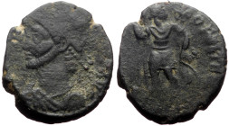 *Not too often seen on the market*
Procopius (365-366) AE (Bronze, 2.94g, 18mm) Cyzikus.
Obv: D N PROCOPIVS P F AVG, Pearl-diademed, draped and cuir...