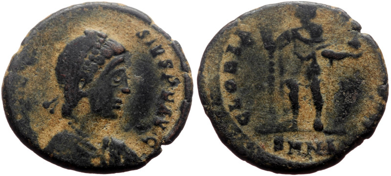 Theodosius I (379-395) AE (Bronze, 5.05g, 21mm) Nicomedia, 392-394. 
Obv: D N TH...