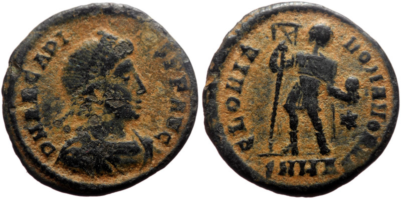 Arcadius (383-408) AE (Bronze, 4.59g, 22mm) Heraclea, 392-395. 
Obv: D N ARCADIV...