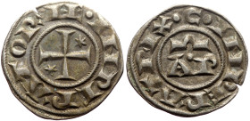 Henry VI and Constance (1194-1196) AR Denaro (Silver, 0.78g, 17mm) Brindisi. Very rare Henry VI and Constance (1194-1196) AR Denaro (Silver, 0.87g, 17...