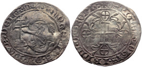 The Order of St. John At Rhodes Roger De Pins (1355-1365) AR Gigliato (Silver, 3.79g, 29mm) 
Obv: +F. ROGIERIUS. D. PINIBUS. DI. GRA. M., The Grand Ma...
