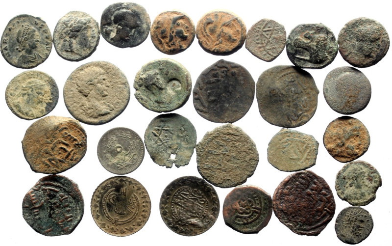 27 Ancient AE coins (Bronze, 76.04g)