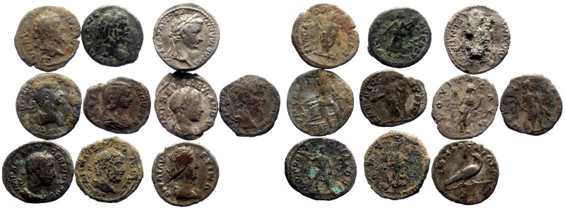 10 Roman Imperial AR coins (Silver, 29.34g)