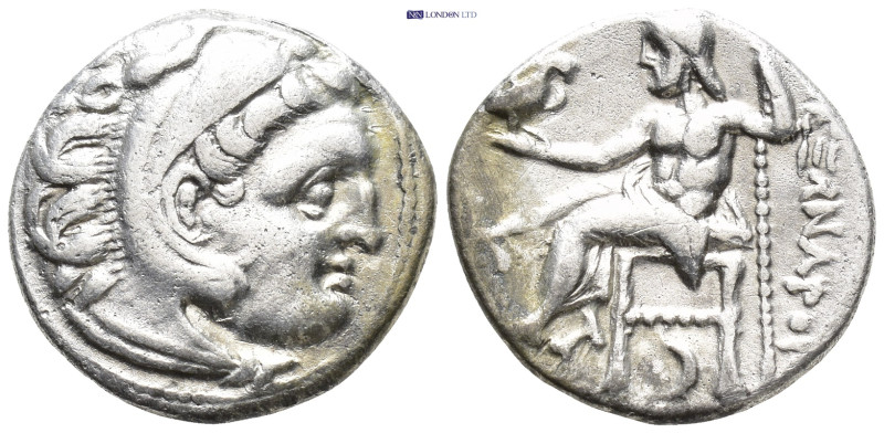 Kingdom of Macedon. Alexander III 'the Great' AR Drachm. (17mm, 4.23 g) Kolophon...