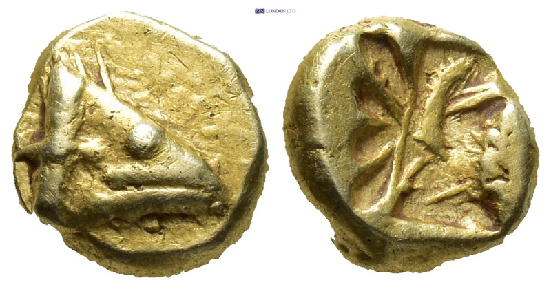 Mysia, Kyzikos EL 1/12 Stater (Hemihekte). (7mm, 1.33 g) Circa 600-550 BC. Head ...