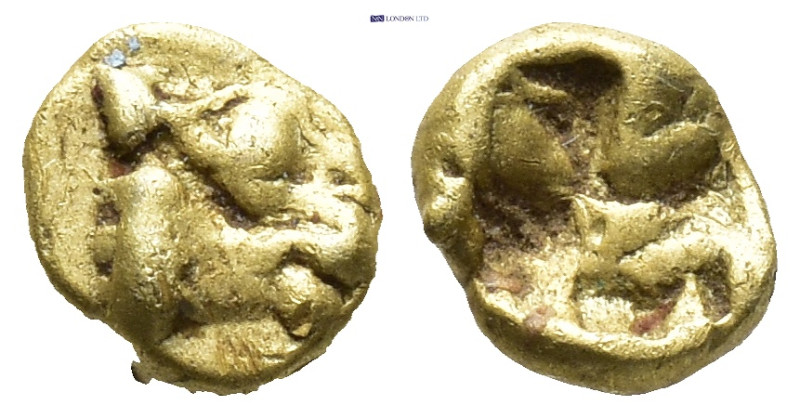 Ionia, uncertain EL 1/48 Stater. (5mm, 0.33 g) Circa 600-550 BC. Lydo-Milesian s...