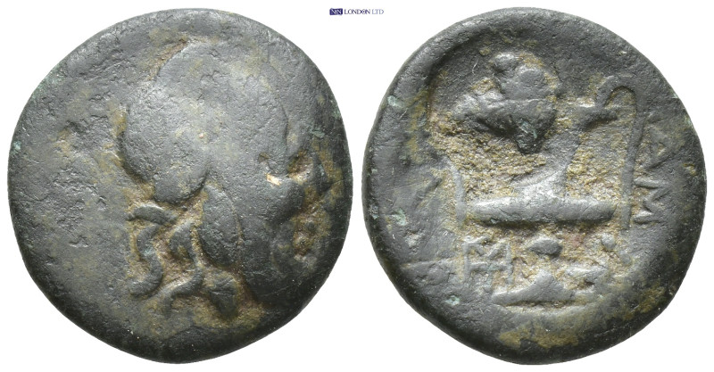 KORKYRA, Korkyra. Circa 300-229 BC. AE. (3.4 Gr. 17mm.) 
Wreathed head of Dionys...