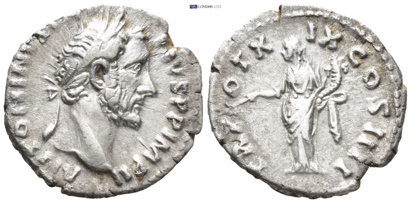 Antoninus Pius (138-161), Rome. Denarius. (2.6 Gr. 17mm)
 Laureate bust of Anton...