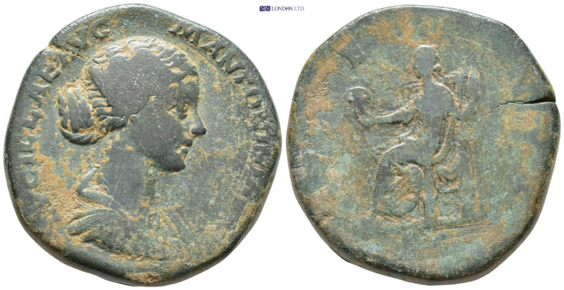 LUCILLA, AUGUSTA A.D. 164-182. AE Sestertius, (30mm, 25.3 g) Rome Mint, A.D 163-...