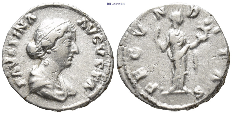 Faustina II. Augusta, A.D. 147-175. AR Denarius. Rome, under Marcus Aurelius and...