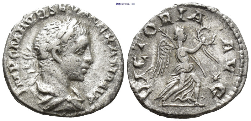 SEVERUS ALEXANDER. AD 222-235 Denarius Antioch. (2.8 Gr. 18mm)
Head of Severus A...