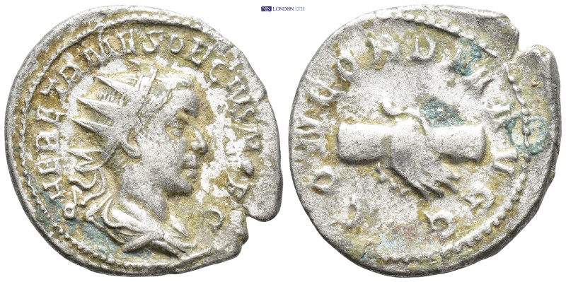 Herennius Etruscus, as Caesar, 249-251. Antoninianus (23mm, 4.52 g) struck under...