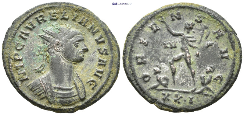 Aurelian. Antoninianus. 274 d.C. Cyzicus. (3.7 Gr. 22mm.)
 Radiate and cuirassed...