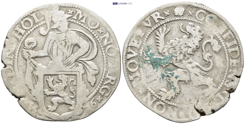 Netherlands, West Friesland. AR lion daalder (26.1 Gr. 40mm.). 
Knight behind ar...